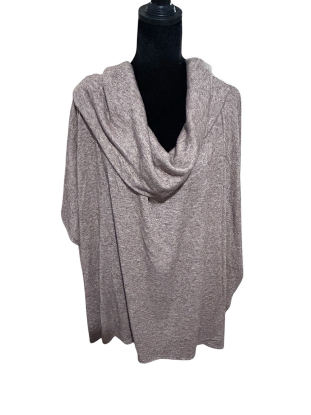 Andree by Unit Large Cozy Women's Taupe Cowl Neck Sweater NWOT